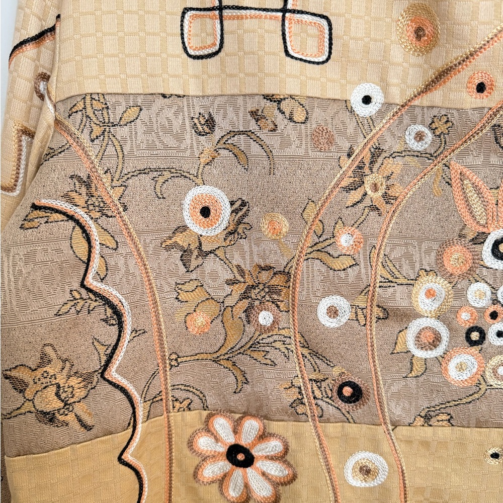 Julia Kim Embroidered Patchwork Tapestry Jacket -… - image 4